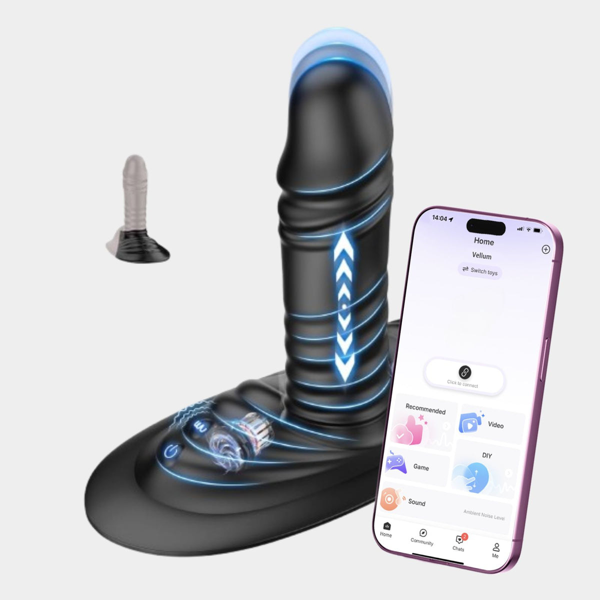 SITO| APP-Vibrator mit Sitzdesign für Paare