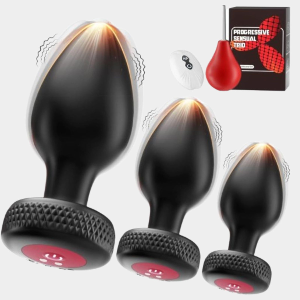 BUTSETT| Butt Plug Set mit Vibration & Fernbedienung