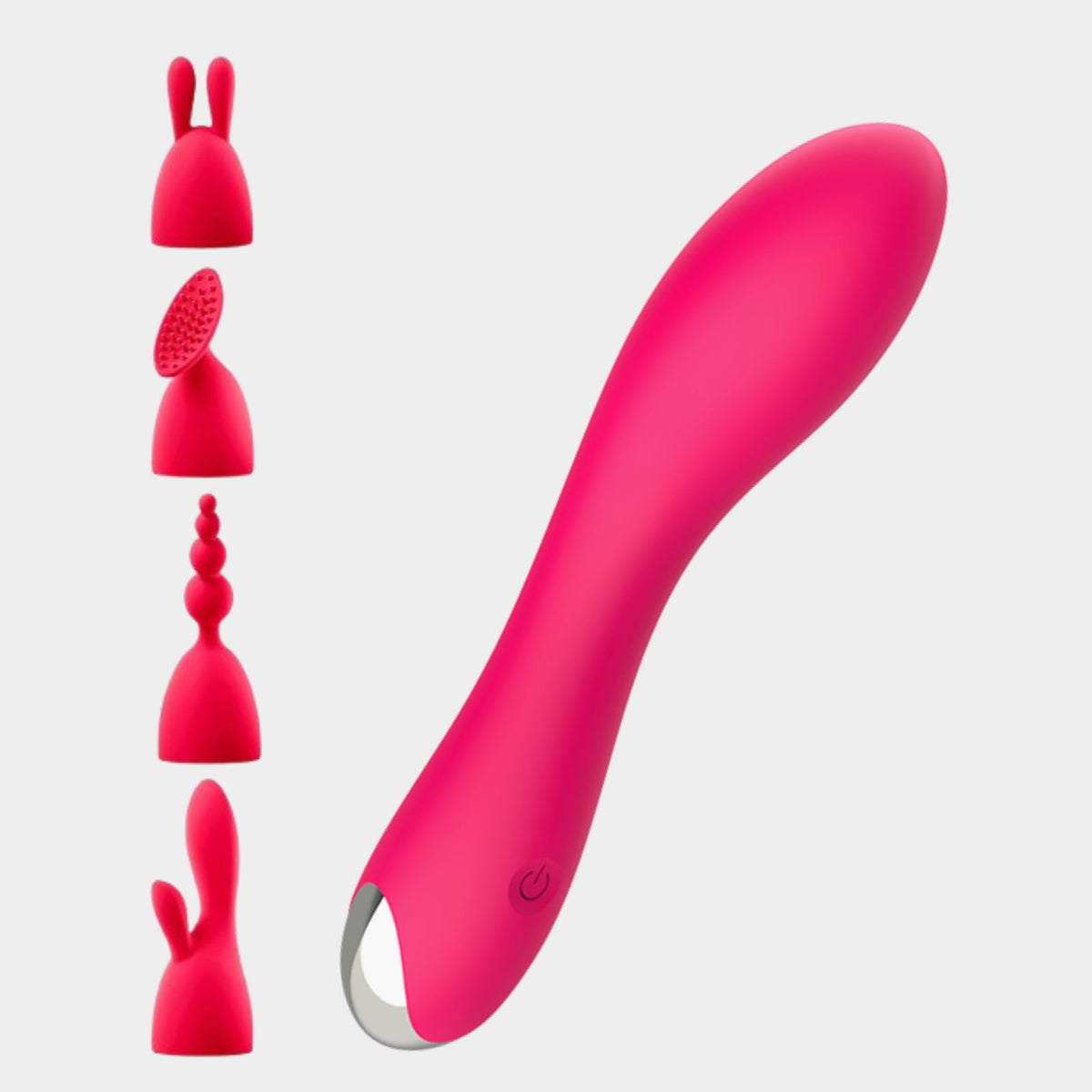 CHARM-ROSY| Vibrator Set für Frauen mit 4 Aufsätzen