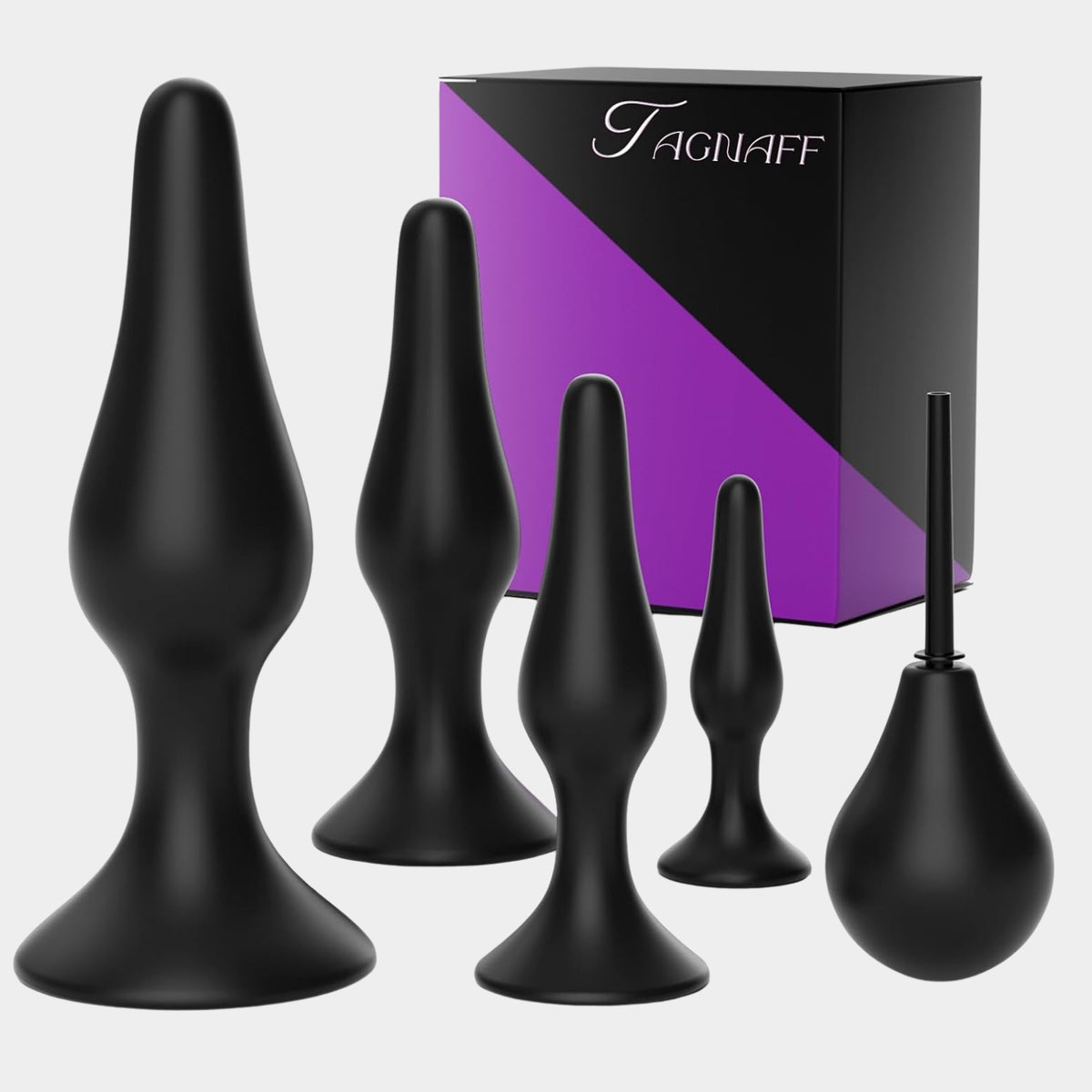 ZF1| Anal Plug Set mit Saugnapf (S–XL)