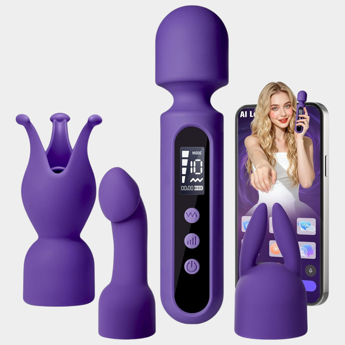 DADUN-PURPLE| APP-G-Spot & Clitoris Vibrator Set