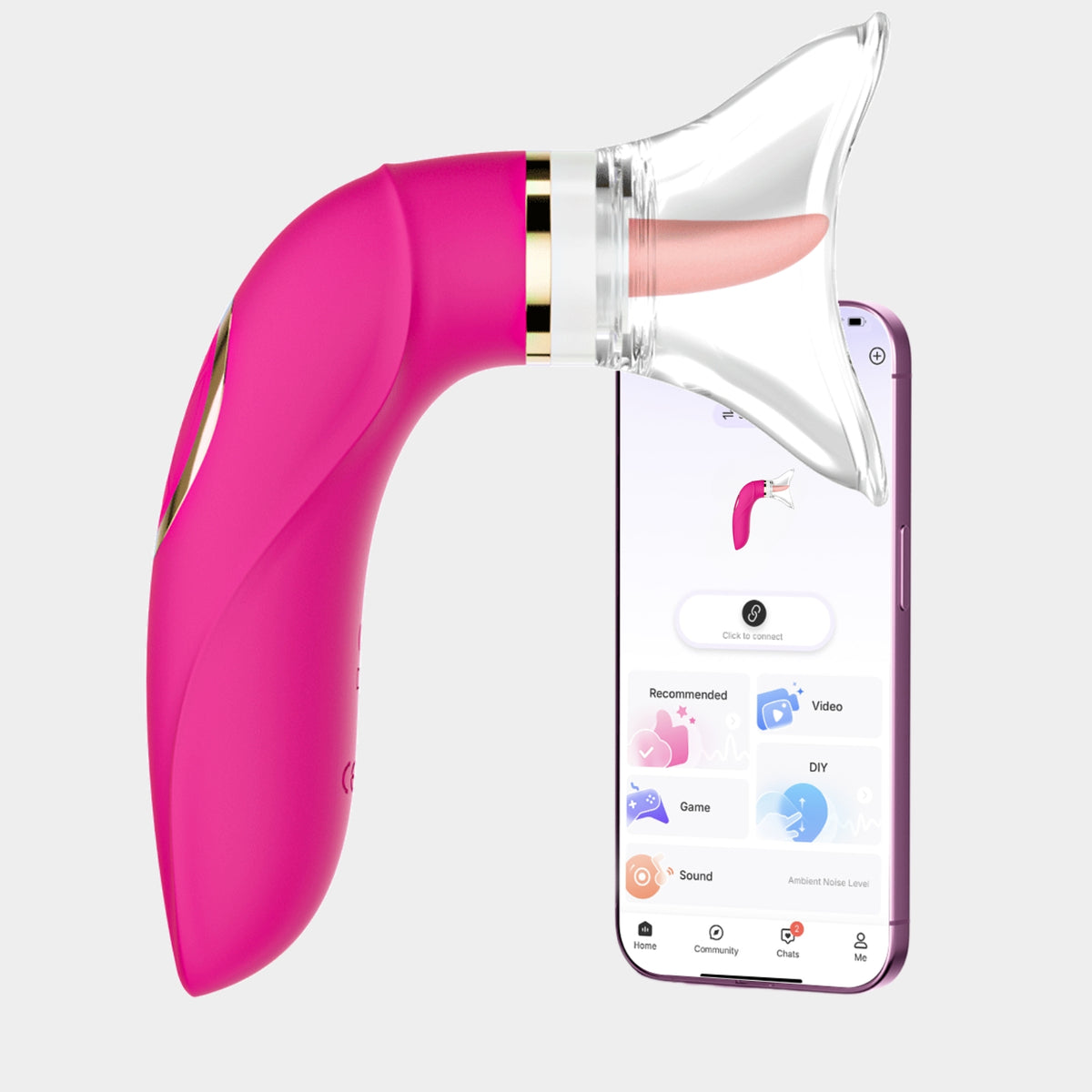 MALI-J| APP-Vaginal Sauger – 2-in-1 Saug- & Zungenstimulator