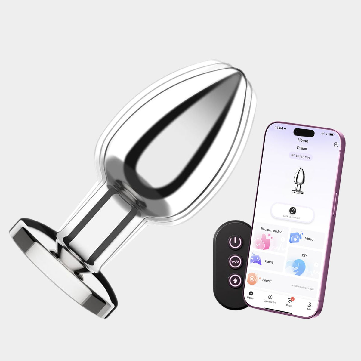 PEKKA-S| APP-& Fernbedienbarer Edelstahl Analvibrator